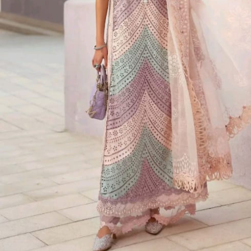 Famous Chikankari Long Article With Elegant Prints