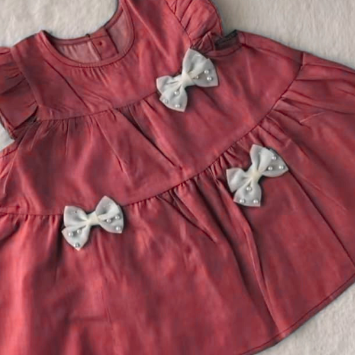 Soft Baby Cotton Frock – Lightweight, Breathable & Comfortable (Available in 3 Beautiful Colors)