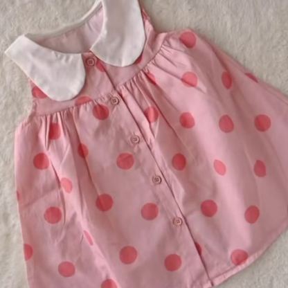 Soft Baby Cotton Frock – Lightweight, Breathable & Comfortable (Available in 3 Beautiful Colors)
