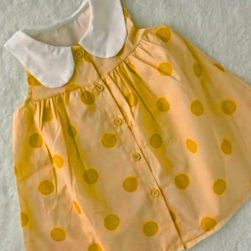 Soft Baby Cotton Frock – Lightweight, Breathable & Comfortable (Available in 3 Beautiful Colors)