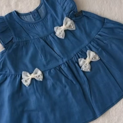 Soft Baby Cotton Frock – Lightweight, Breathable & Comfortable (Available in 3 Beautiful Colors)