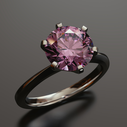Luxury Crystal Stone Ring – Elegant White, Red & Pink Collection
