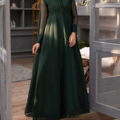 Women Maxi Dress – Chiffon | 1PC | Party Wear / Casual Elegant