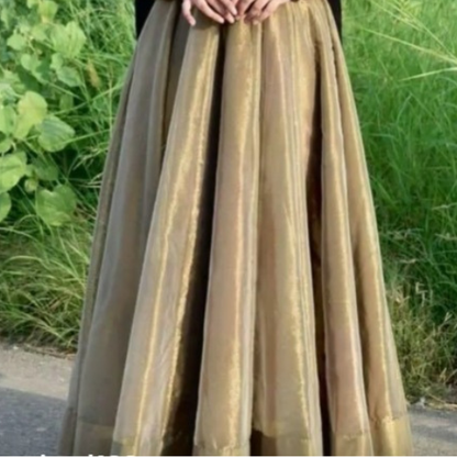 Elegant silk Maxi Dress – Full Flare Light & Graceful Outfit