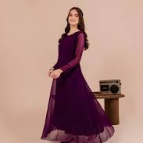 Luxury  Long Chiffon Maxi – Elegant, Flowy & Timeless Beauty