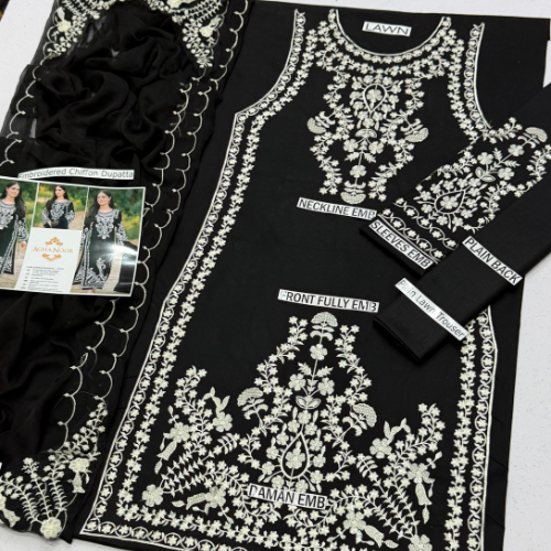 Famous Chikankari Long Article With Elegant Prints