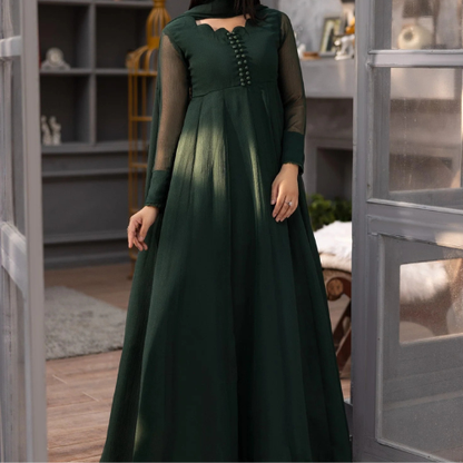 Women Maxi Dress – Chiffon | 1PC | Party Wear / Casual Elegant