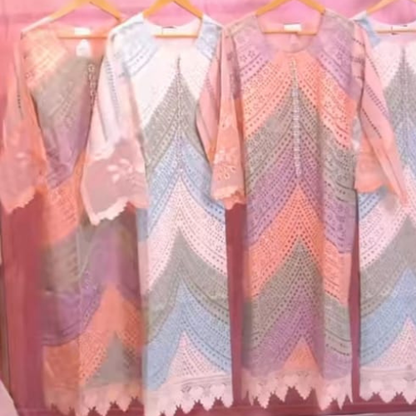 Famous Chikankari Long Article With Elegant Prints